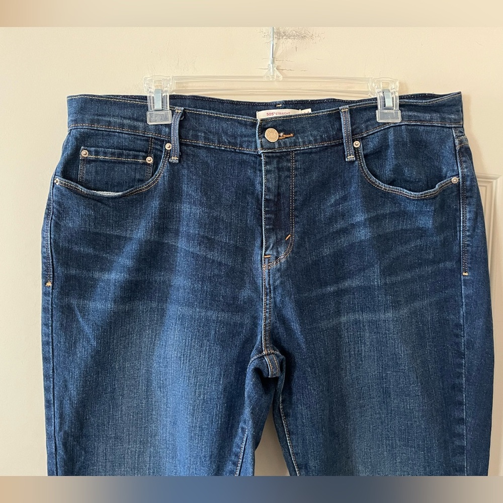 Levi’s 505 Straight Dark Wash Women’s Jeans Women’s Size 14 or 32x32 - Picture 8 of 16